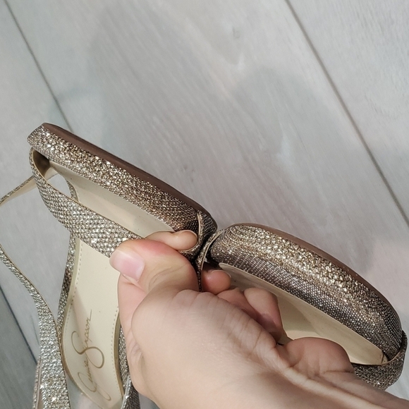 NEW Jessica Simpson Rayli2 Glitter Heels Sandals shoes sz 10M - Picture 4 of 12